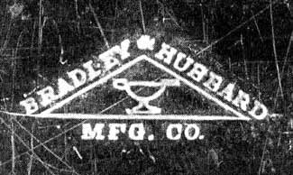 Bradley & Hubbard Mfg. CO., triangle logo ca. 1920