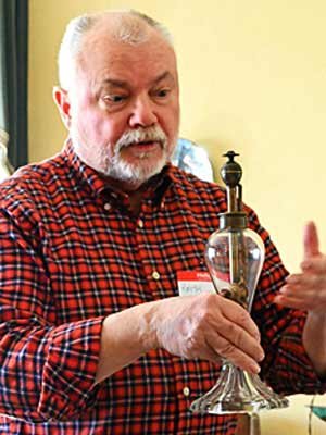 Photo of 1850 Patent Clayton & Bailey Burning-Fluid Lamp